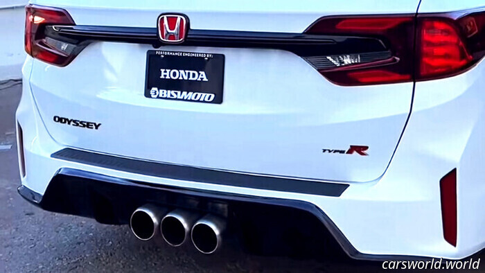 This Honda Odyssey Type R equipped with a manual transmission has just elevated every dad to hero status | Carscoops